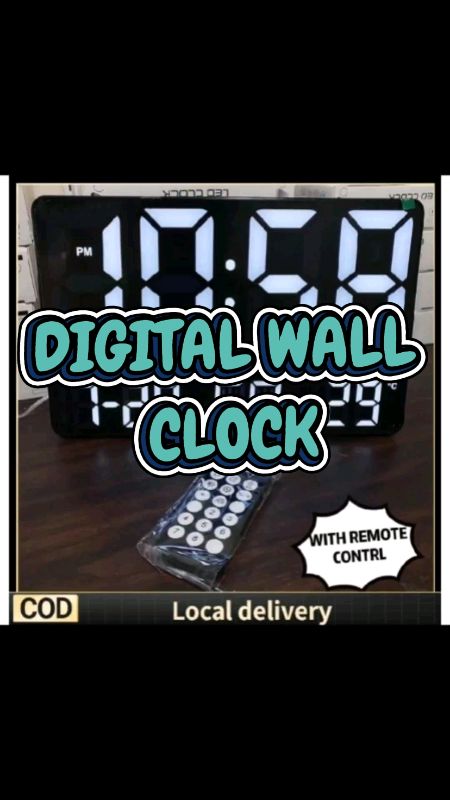 #FreeCoinsInShopeeVideo #MasMuraSaShopee #Digital #Wall #Clock #Led #Battery #Operated #Large #Screen #display #date #day #decor #aestethic #remote