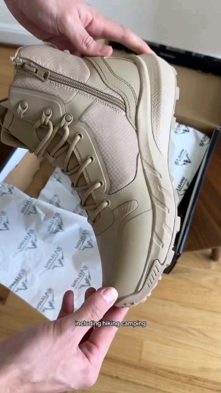High Cut Desert Training Heavy-Duty Work Boots Non-slip Hiking Boots #boots #HeavyDutyBoots #hikingboots #fashionboots #waterproofboots #safetyboots