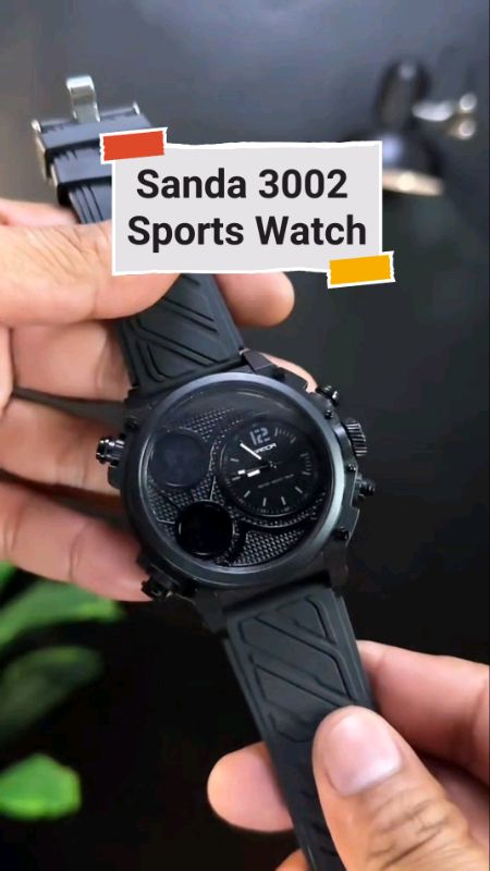 SANDA 3002 Sports Watch #FreeCoinsInShopeeVideo #fyp #buynow #sanda #watch