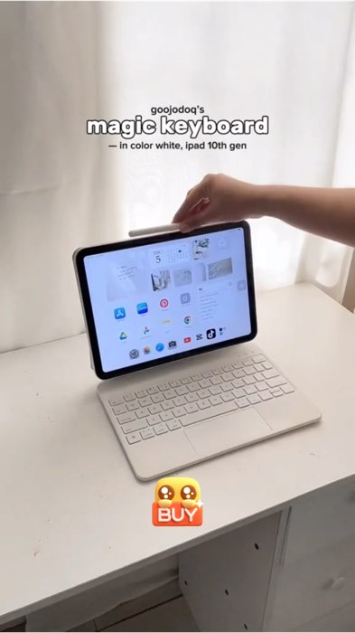 ￼GOOJODOQ Magic Keyboard for IPad Wireless Bluetooth Keyboard #goojodoq #keyboard #trend #ipad #magickeyboard #FreeCoinsInShopeeVideo #fyp #shopee