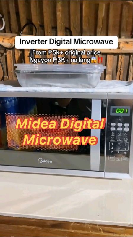 Midea 20L Silver Digital Microwave Oven with Digital Type Control#midea #microwave #highquality #fyp #viral #trending #inverter #MasMuraSaShopee #oven