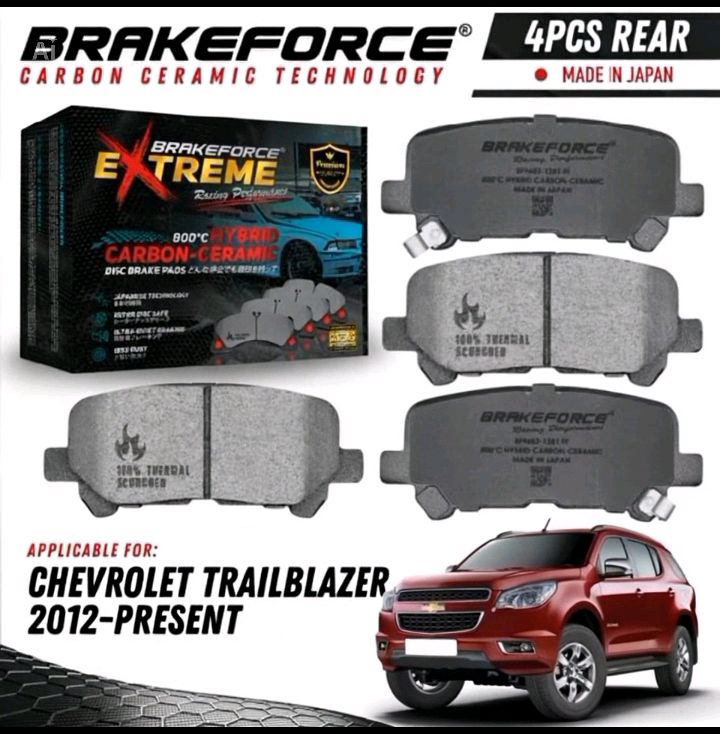 Brakeforce Extreme Japan Carbon Ceramic Rear Brake Pad For Chevrolet Trailblazer #HugotSaShopee #FreeCoinsInShopeeVideo #MasMuraSaShopee #algs1985