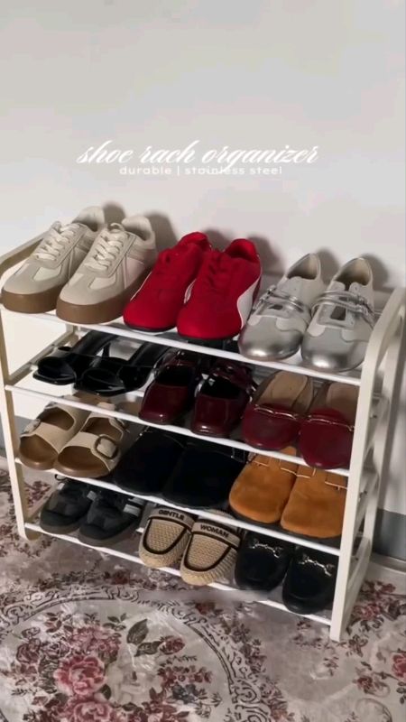 Someday Modern 4-Layer Shoe Rack – Space-Saving Shoe Cabinet for Bedroom, Dorm & Hallway#ShopeePHPayDaySale #MasMuraSaShopee #FreeCoinsInShopeeVideo