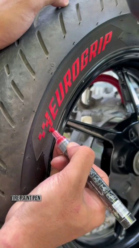 Tire Paint Pen, dagdag detalye lang sa sapatos ng motor natin 💯 ganda! #tirepaintpen #tirepaint #tirepaintdecorationpen #fyp #Viral #trending #foryou