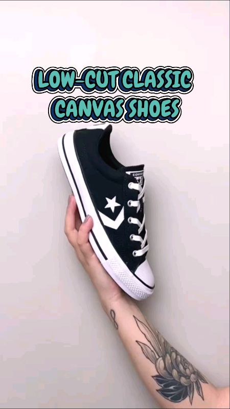 Low-cut Classic Canvas Shoes #canvas #classic #shoes #ShopeePHPaydaySale #FreeCoinsInShopeeVideo #MasMuraSaShopee #fyp #buynow