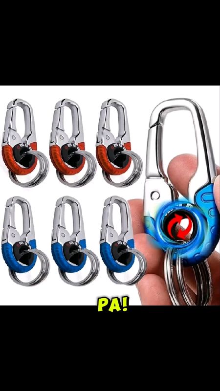 Stainless Steel Key Holder Car Keychain Keyring Key Chain Camping Climbing Auto Car Accessories #keychain #carkeyholder #keyholder #dailyessentials