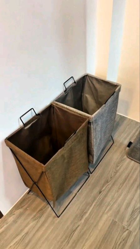 Dirty Clothes Storage Basket Large Household Folding Basket w/ Handle #laundrybasket #foldinglaundrybasket #foldablebasket #dirtyclothesstorage #fyp