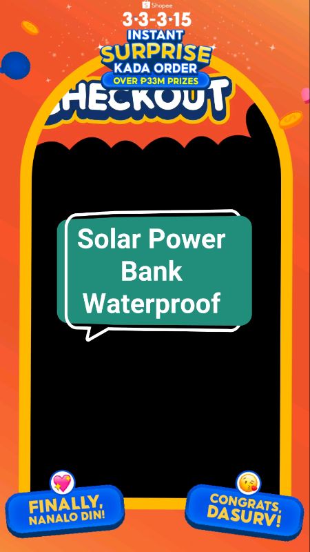 #Solar#PowerBank#Waterproof#Fyp#BuyNow#ForYou#Viral#HugotSaShopee#MasMuraSaShopee#FreeCoinsInShopeeVideo#ShopeePHPaydaySale