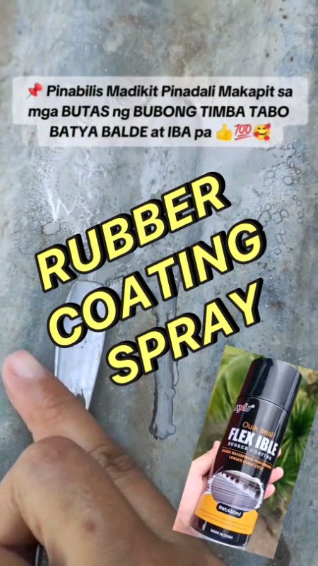 QUICK SEAL Flexible Rubber Coating Spray #rubbercoatingspray #quickseal #fyp #waterproof #spray #sealant