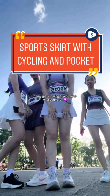 skirts for running marathon 💯🫶✨ #FreeCoinsInShopeeVideo #video #foryou #viral #foryoupage #fyp