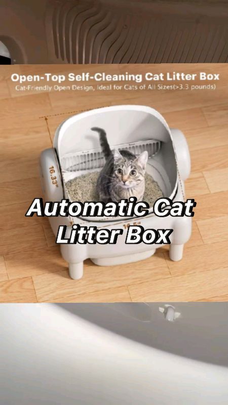 Automatic Cat Litter Box Extra Large App Smart Self Cleaning #LitterBox OdorFree #catlitter #cat #litter #pet #home #living #shopeetagtowin #fyp #ctto