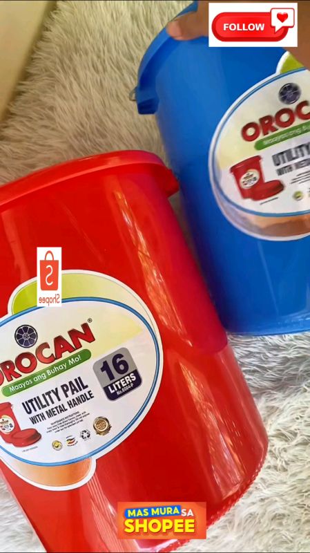 #orocan#plastic#pail #timba#MasMuraSaShopee #shopeeph #shopee #shopeehaul #trending #viral #sulit #DIY #mustbuy#foryou #checkoutnow#payday#philippines