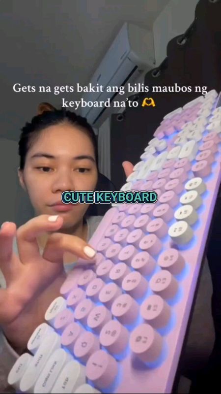 satisfying keyboard #sashopeemasmura #shopee #musthave #keyboard #cutekeyboard