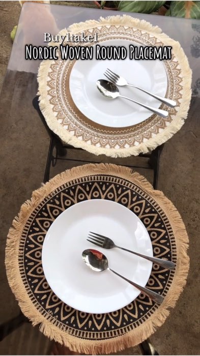 ang sosyal at aesthetic ng nordic placemat na ‘to 😍✨ perfect sa lamesa! #kitchenfinds #kitchen #nordic #placemat #home #retro #decor