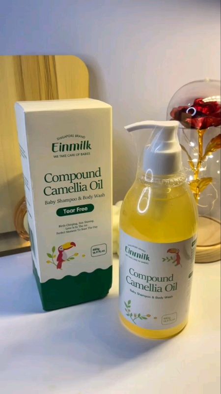 EINMILK 2IN1 CAMELLIA BABY SHAMPOO AND GENTLE BODY WASH FOR SENSITIVE HAIR AND SKIN 💗✨ #einmilk #2in1 #baby #shampoo #bodywash #fyp #foryou #gentle
