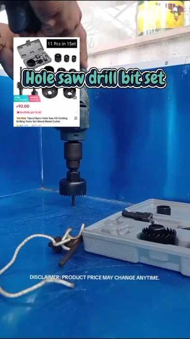 Hole saw drill bit set #freecoinsinshopeevideo#meynandro_23#holesaw#holesawdrillbit#holesawdrillbitset#holesawdrillset#HoleSawDrill