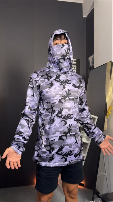 Motorcycle Longsleeve Jersey with Hoodie and Balaclaca #motorcycle #motorcyclejersey #MotorcycleJerseywithHoodie