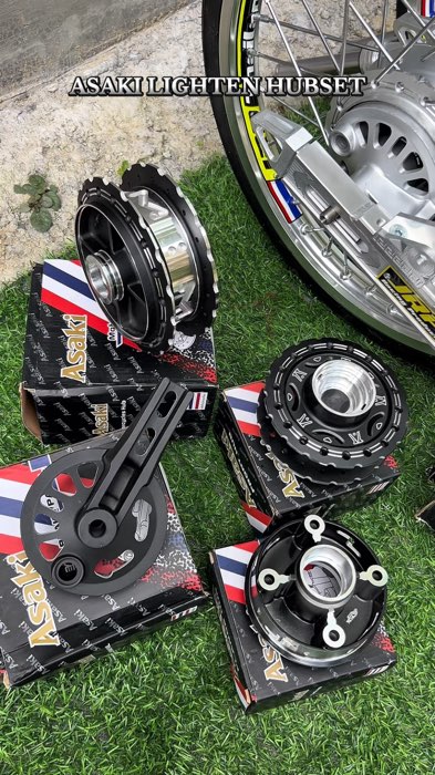 LIGHTEN HUBSET✅ #MasMuraSaShopee #hubset #lightenhub #YasakiLightenHub #yasakihub #ASAKILightenHubSet #asakihub #motorcyclehub #motorcycleaccessories