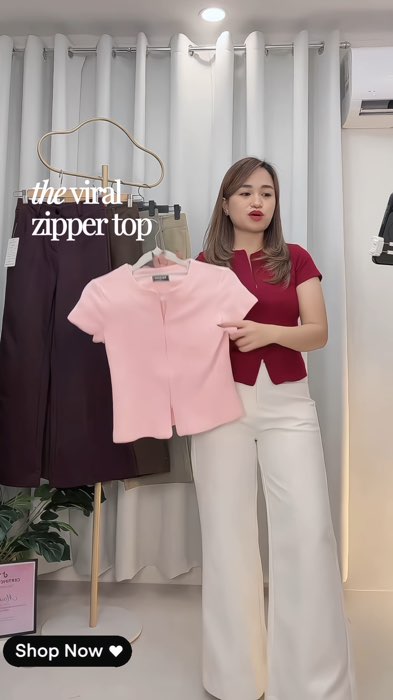 zipper top up to #plussize #sexytop #zippertop #richtitaoutfit #riyafashion #fyp #OOTD #Fashion #MasMuraSaShopee #shopeefashion #flashsale