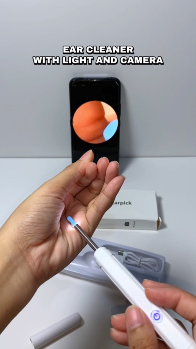 Ear cleaner with light and camera #earpick #earcleaner #earcleanerwithcamera #earcleanerwithlight #shopeesale