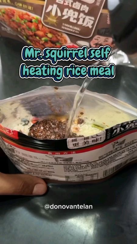 Mr. squirrel self heating rice meal#freecoinsinshopeevideo#meynandro_23#mrsquirrelselfheatingricemeal#selfheatingricemeal#instantricemeal