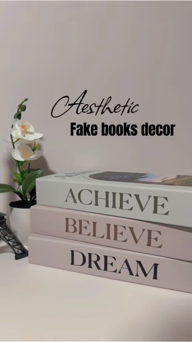 Aesthetic! Ganda pang decor! #bookdecor #aesthetic #decor #aestheticbook #fakebook #deskdecor