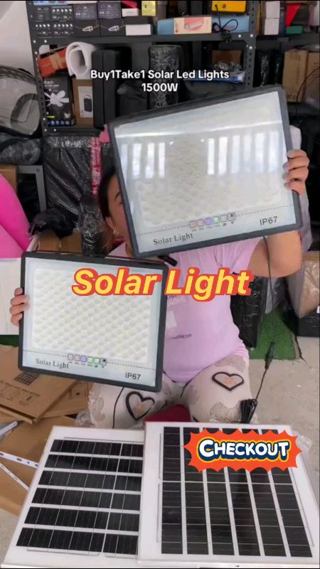 Buy 1 Take 1 Outdoor Led Waterproof Flood Light with Remote #Solarceilinglight #fyp #viral #trending #MasMuraSaShopee #highquality #heavyduty