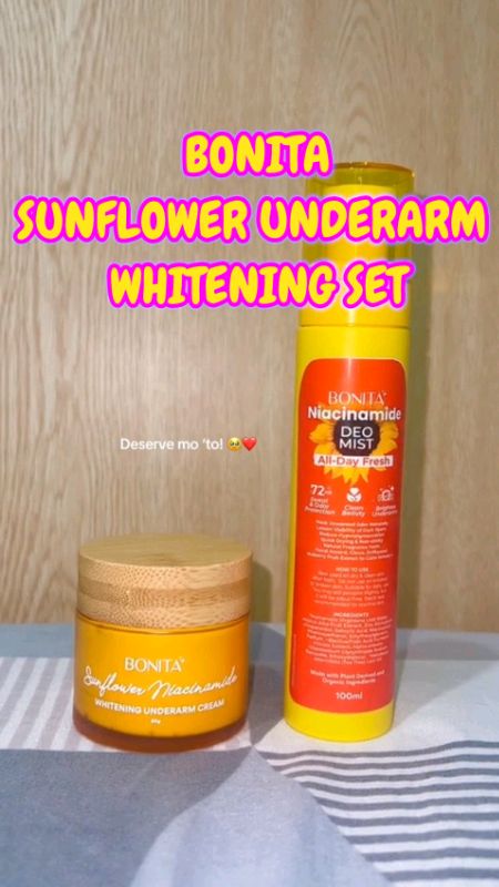 BONITA SUNFLOWER UNDERARM WHITENING SET #affordable