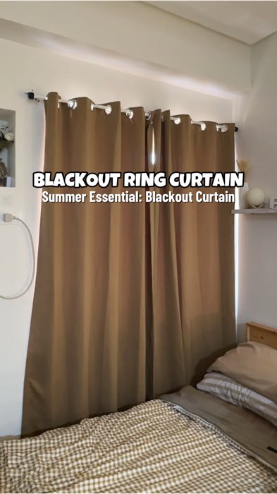 Tipid sa kuryente tips: Blackout Curtain ang gamitin! #energysavingtips #blackoutcurtain #blockoutcurtains #ringcurtain #summertips #kurtina #curtain