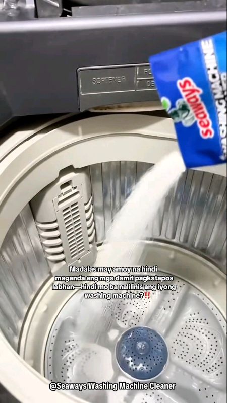 #Seaways #WashingMachineCleaner 💖 #moldremover #antibacterial #deepclean #laundry #essentials #homecleaning #cleaner #laundryhack #odorremover #home