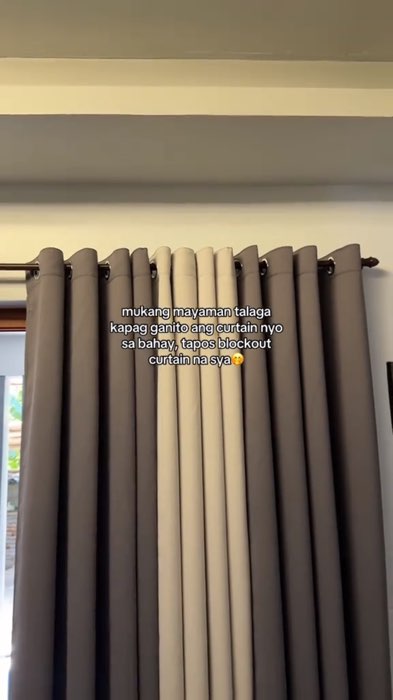 Sobrang quality at talaga namang matatakpan ang sinag ng araw sa blockout curtain na ito! #blockoutcurtains #curtains #roommakeover #kurtina #fyp