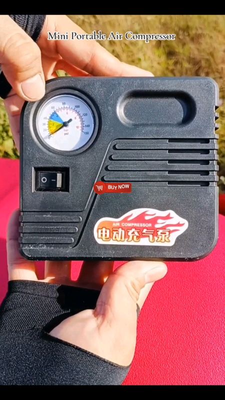 12V Portable Air Compressor for motorcycle #aircompressor#portableaircompressor#fyp#MasMuraSaShopee