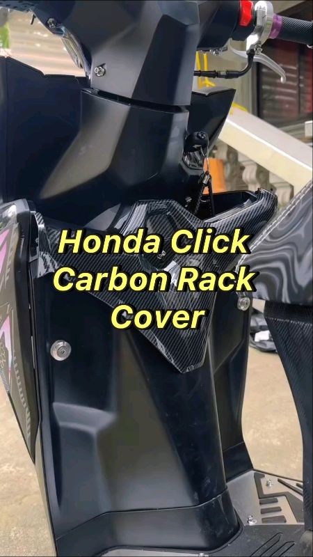 Honda Click Carbon Rack Cover #rackcover #motorcycleaccessories #motorcycleparts #FreeCoinsInShopeeVideo #MasMuraSaShopee
