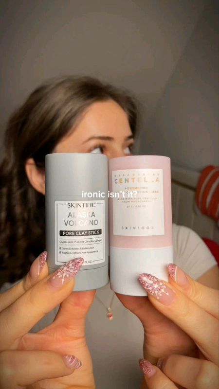 Oily T-zone vs. my Clay Mask 💅🎀✨ Zero Pores, just skincare ☘️✨ #skincare #claymask #exfoliate #oilyskin #SKIN1004 #mura #sale #skintific #viral #fyp