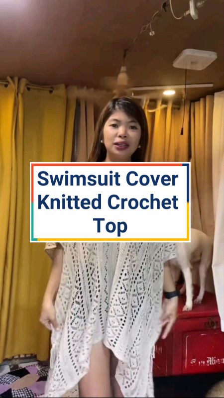 Swimsuit Cover Knitted Crochet Top #FreeCoinsInShopeeVideo  #MasMuraSaShopeeVideo  #ShopeePHPaydaySale #top #crochet #knitted #cover #swimsuit