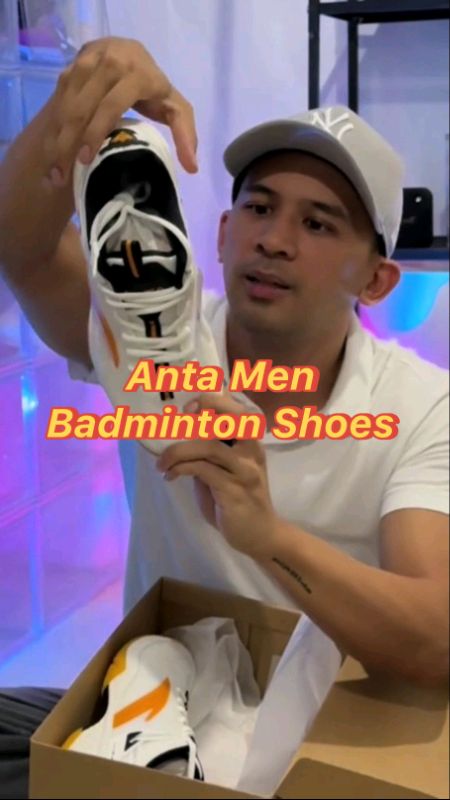 Anta Men Badminton Shoes Pickleball Pro Ping Pong Table Tennis Stable Wear #viral #highquality #fyp #MasMuraSaShopee #trending #anta #shoes