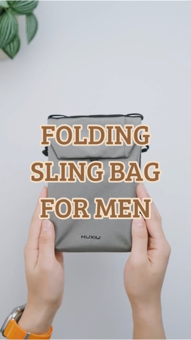 FOLDING BODY SLING BAG FOR MEN #MasMuraSaShopee #foryoupage #FreeCoinsInShopeeVideo #shopeeVideo #giftidea #men