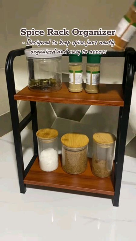 STAINLESS STEEL SPICE RACK #spicerackorganizer #condimentsorganizer #MasMuraSaShopee#FreeCoinsInShopeeVideo#Shopeephpaydaysale#Viral #trending #foryou