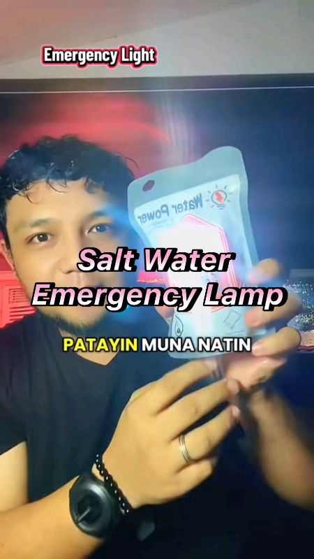 Salt Water Emergency Lamp #FreeCoinsInShopeeVideo #ShopeePHPaydaySale #MasMuraSaShopee #HugotSaShopee