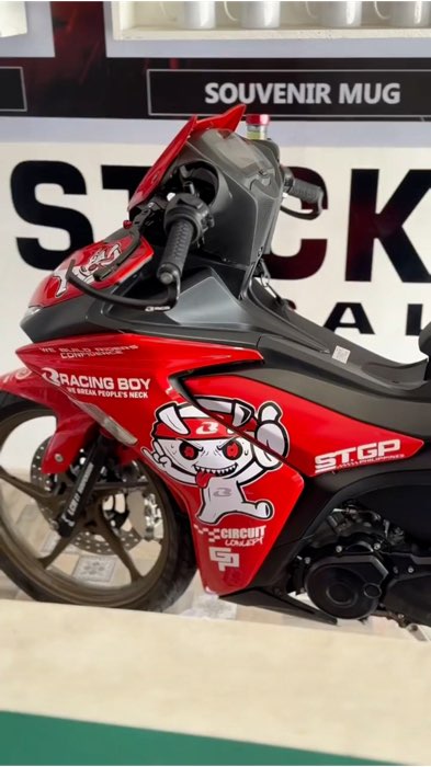 RCB STICKER CUT-OUT DECALS RACINGBOY DESIGN YAMAHA SNIPER 155 #rcb #rcbdecals #decals #streetgp #sniper155 #MasMuraSaShopee