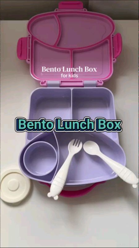 Kids Lunch Bento Box #babypro #lunchbox #bentobox #kidsbento #recommended #schoolessentials #backtoschool #ShopeeCommsXTRA #MasMuraSaShopee
