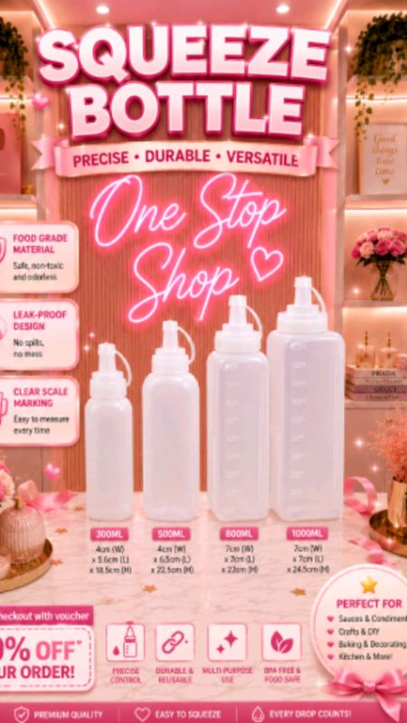 Condiments squeeze bottle#ShopeePHCommsXTRA #MasMuraSaShopee #shopeeph #fyp #foryou #trending #squeezebottle