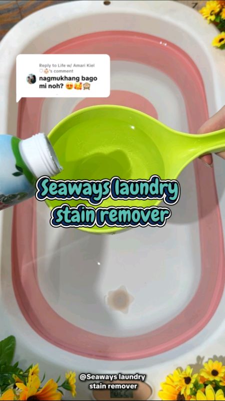 Seaways Laundry stain remover#ShopeePHCommsXTRA #MasMuraSaShopee #foryou #fyp #trending #seaways #stainremover