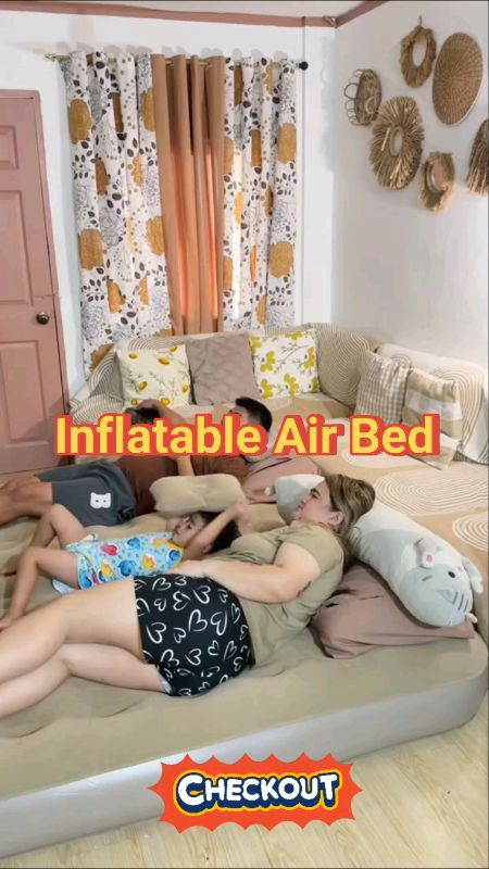 Inflatable Air Mattress Bed with Air Pump #highquality #heavyduty #MasMuraSaShopee #inflatable #airpump  #fyp #viral #trending