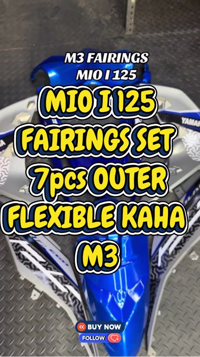 MIO I 125 FAIRINGS SET 7pcs OUTER FLEXIBLE KAHA M3 #ShopeePHPaydaySale #FreeCoinsInShopeeVideo #MasMuraSaShopee #HugotSaShopee #viral #trending #fyp