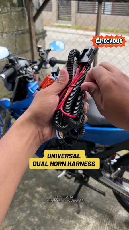 #universal #wiringharness #horn #relay #allinone #shopeefinds
