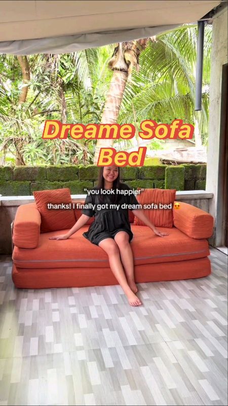 Dreame Compressed Sofa Bed 1-3 Small Apartment Living Room Bedroom #trending #viral #MasMuraSaShopee #highquality #fyp #dreame #sofabed #heavyduty