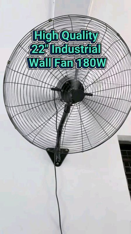 High Quality 22" Industrial Wall Fan 180W High Power Domestic Cooling Fan Wall Mounted #ShopeePHPaydaySale #HugotSaShopee #MasMuraSaShopee #trending