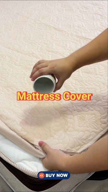 Waterproof Mattress Cover Quilted Cotton Mattress Pad Bedsheet#highquality #waterproof #fyp #viral #MasMuraSaShopee #trending #mattresscover #bedsheet