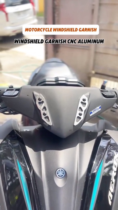 Windshield Garnish CNC. #motorcyclegarnish #motorcycleaccessories #viral #FreeCoinsInShopeeVideo #trending #MasMuraSaShopee